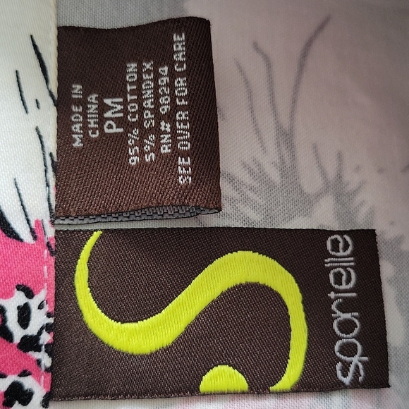 Sportelle Black Pink White Button Down Spring/Summer Jacket Size PM - Picture 8 of 9